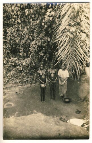 Ghana Nude Girls Bath Badende Nackte MÄdchen Ashanti Vintage 1920s