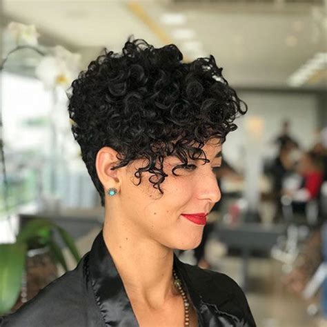 If you want a curly short hairstyle, pixie haircut is suitable for you. Short Curly Pixie Haircuts | Curly pixie hairstyles, Curly pixie haircuts, Curly hair styles