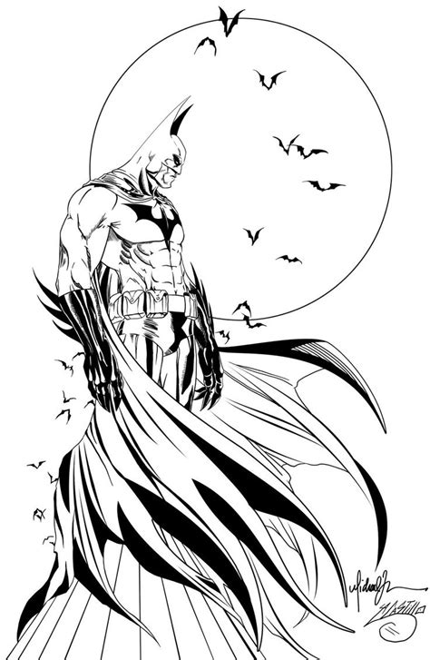 Batman Michael Turner Ink By Swave18 Batman Coloring Pages Vine