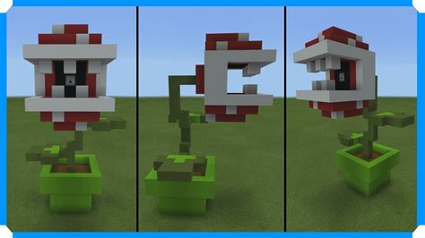 How To Build A Fire Spitting Piranha Plant Minecraft Bedrock Edition