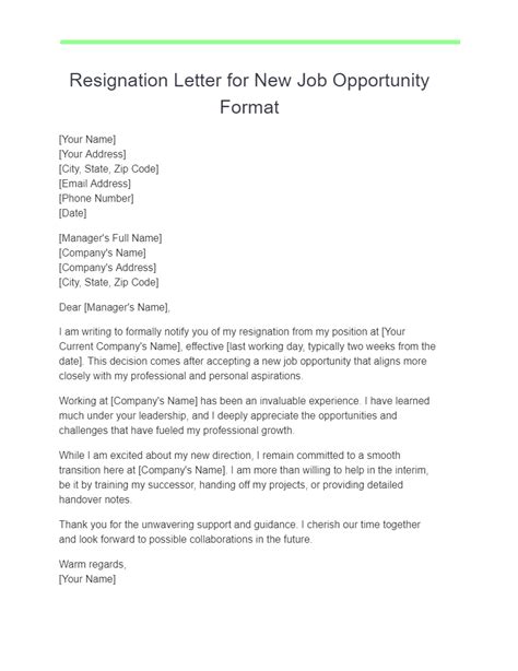 Resignation Letter For New Job Opportunity 21 Examples Pdf Tips