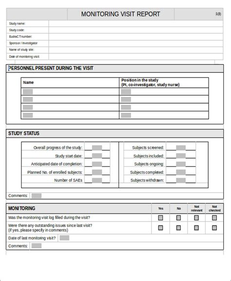 15 Sample Visit Reports Word Pdf Pages