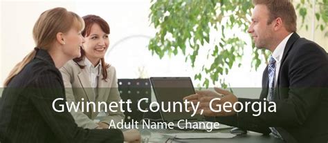 Adult Name Change In Gwinnett County Change An Adults Name In