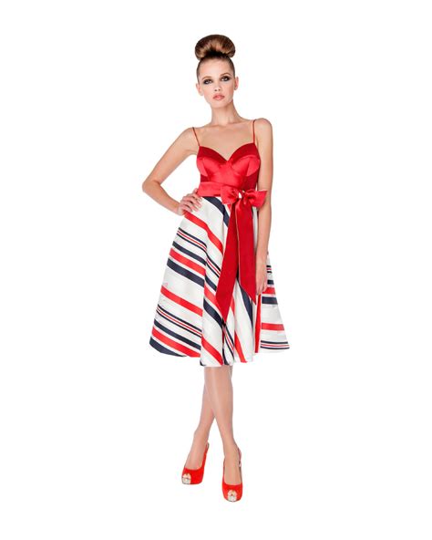 The mystery behind that blue and black dress is finally solved: Sonia Pena 1180198 - Red/white/navy Dress UK 10, 10/12 ...
