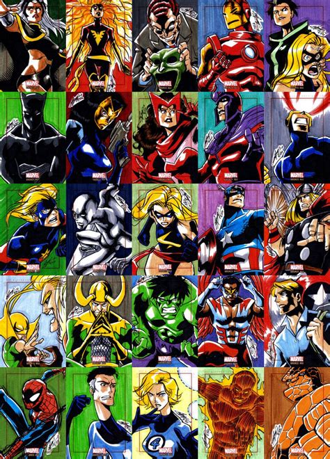 Marvel Characters I Know Who Everyone Is Comic Book Characters