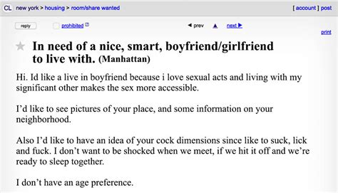 The Weirdest New York Roommate Ads On Craigslist Thrillist