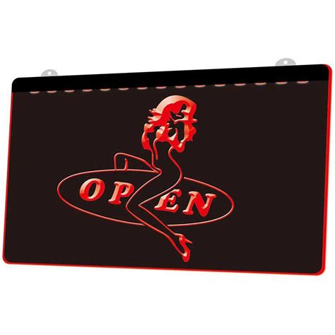 2021 Ls163 Open Sexy Sex Girls Pub Bar Club Neon Light Sign Decor Dropshipping Wholesale To