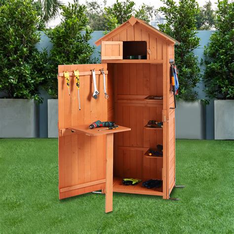 Five Layer Outdoor Storage Cabinet For Backyard Tools House Repairing