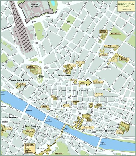 Printable Walking Map Of Florence Printable Maps