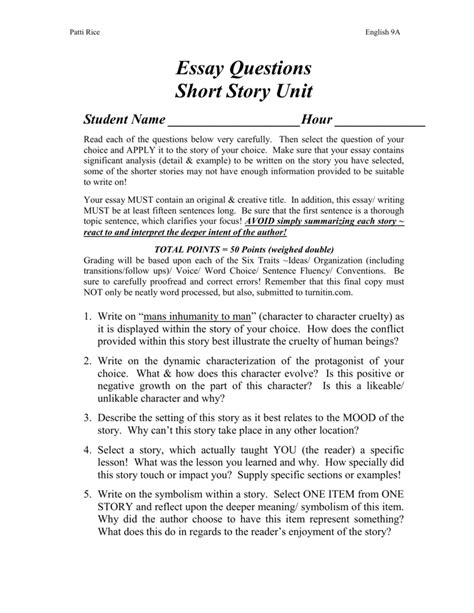 Let me pass on to the analysis itself. 011 Story2 Essay Example Short Story ~ Thatsnotus