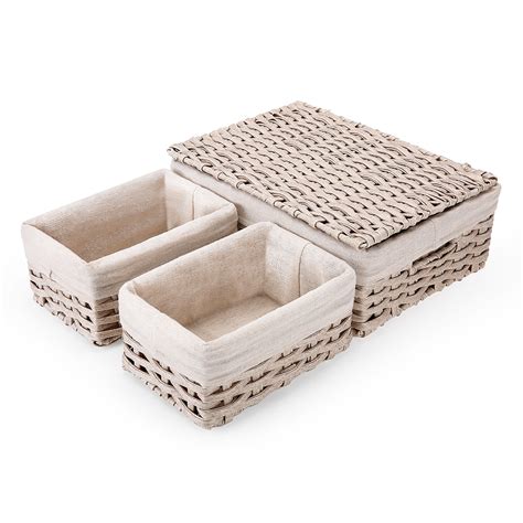 Small Bathroom Storage Baskets With Lids Rispa