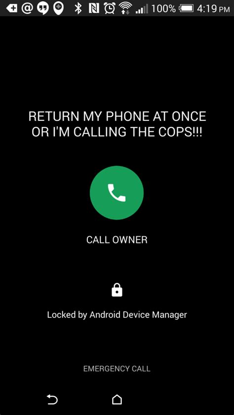 Find or block your android if you have lost it or they have stolen it and protect your pri. Android Device Manager adds 'call owner' button on the ...