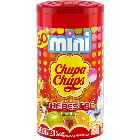 Buy Chupa Chups Mini Tub 50 Pcs Online Lolly Warehouse