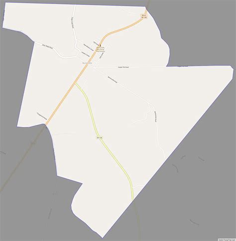 Map of Bentonville CDP, Ohio