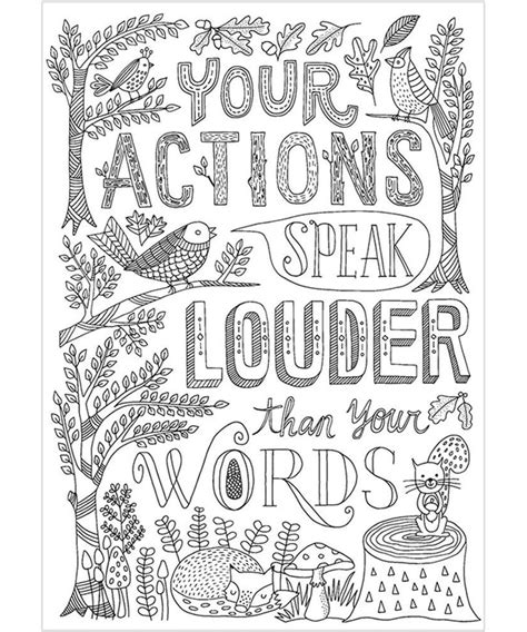 Your Actions Speak Louder Color Me Poster Inspiring Young Minds To Learn