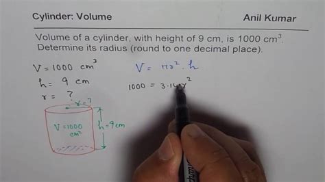 Diameter is the length of a line touching two points on a circle that passes through the center. How to Find Radius of a Cylinder from Given Volume and ...