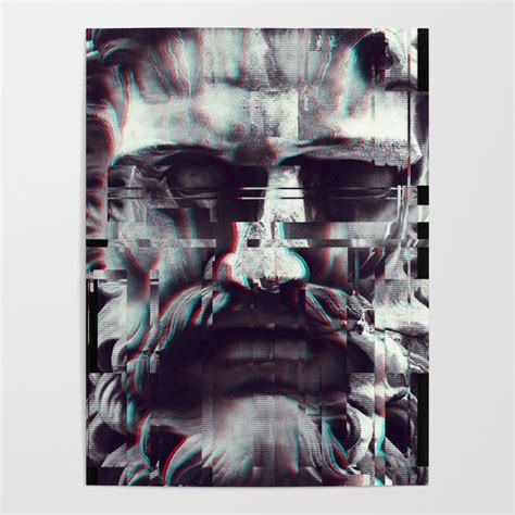 Abstract Fractions Of Zeus Poster By Underdott Society6