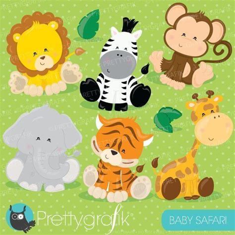 Baby Safari Animals Clip Art Library