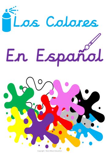 Spanish Colours Los Colores Teaching Resources