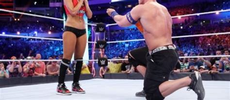 Wwe Star John Cena Proposes Marriage To Nikki Bella In Octagon Ring