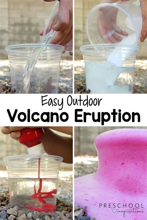 Easy Baking Soda And Vinegar Volcano Eruption For Kids Kids Learning
