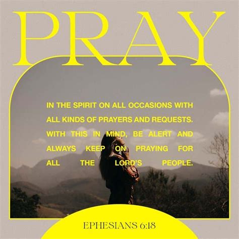 Ephesians 618 Kjv Praying Always With All Prayer And Supplication In