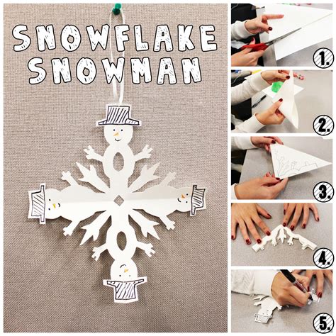 Snowflake Snowman Holiday Kids Crafts From Silver Dolphin Books