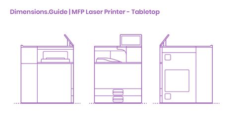 Ricoh Sp 8400dn Bandw Laser Printer Dimensions And Drawings Dimensionsguide