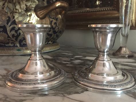 Sterling Silver Candlestick Holders International Silver Courtship