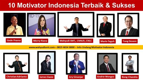 10 Motivator Indonesia Terbaik Terkenal And Sukses Spiritual Motivation