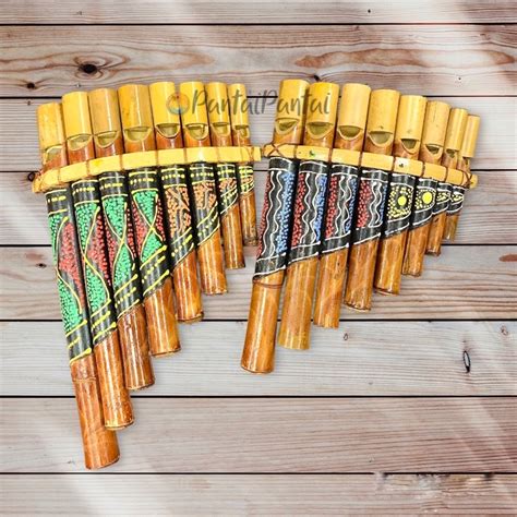 Ready Stock Bamboo Flute Sabah Sourvenir Decoration Wooden Decorative
