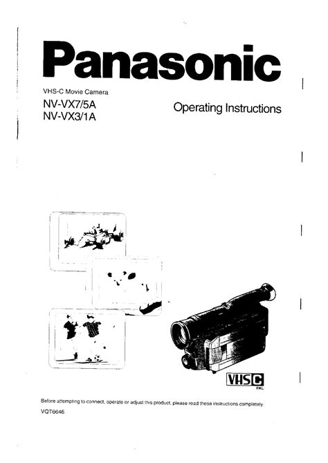 Panasonic Camcorder Nv Vx3 User Guide