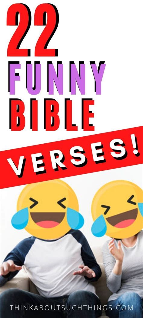 22 Funny Bible Verses That Will Have You Laughing Funny Bible Verses