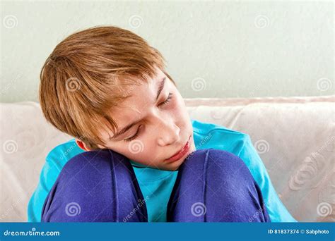 Tired Teenager Sleeping Stock Photo Image Of Handsome 81837374