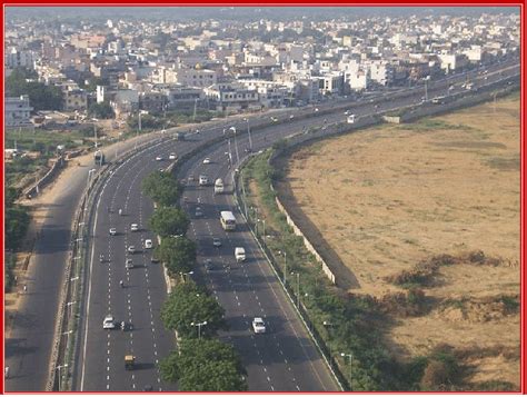 A View Of Delhi Gurgaon Expressway Completed Recently Download