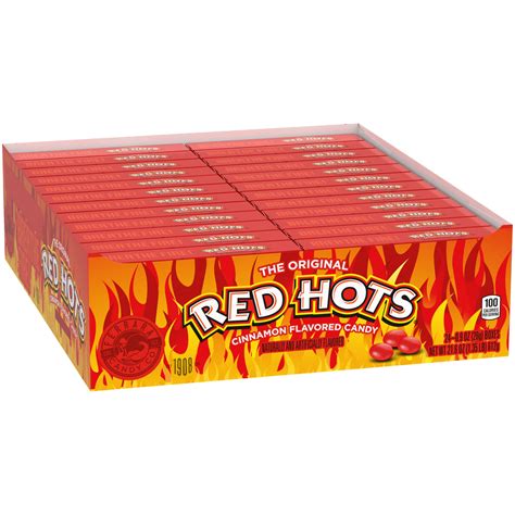 Red Hots Original Cinnamon Candy 09 Oz Box All City Candy