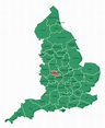 Map Of West Midlands - County In West Midland Region Of England