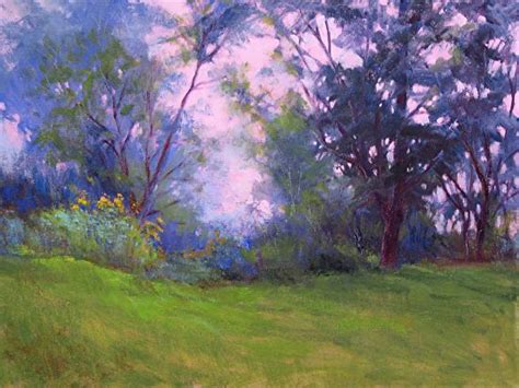 Misty Flowers By Marsha Savage Oil ~ 12 X 16 Landscape Paintings