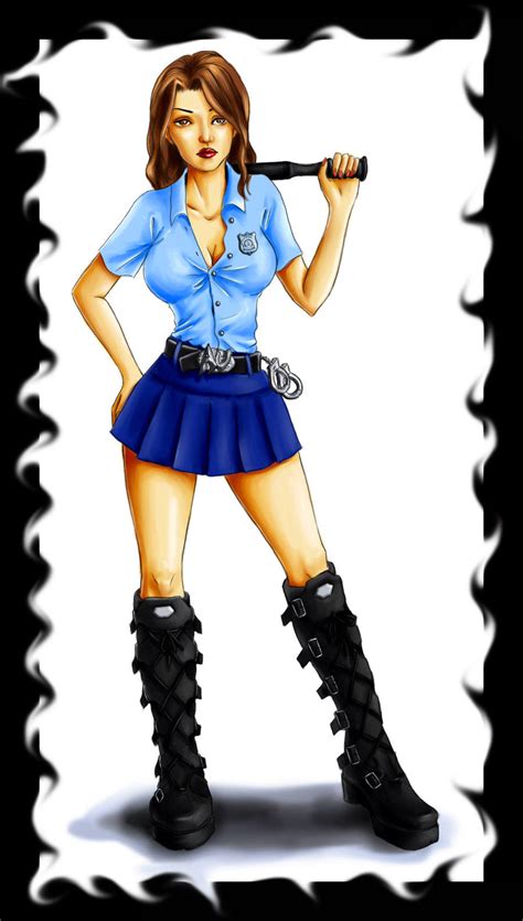 Sexy Police Woman By Meoww On Deviantart