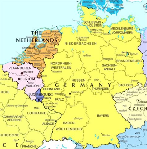 Map Of Germany And France Oxyi Map