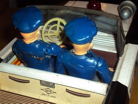 daiya battery operated police patrol tinplate toy 1970s old vintage car ebay
