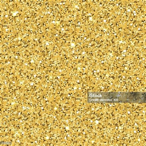 Vector Gold Glitter Texture Seamless Pattern Stock Illustration