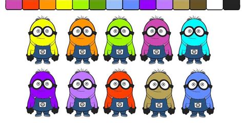 Learn Colors For Toddlers And Color Minion Rush Despicable Me 2