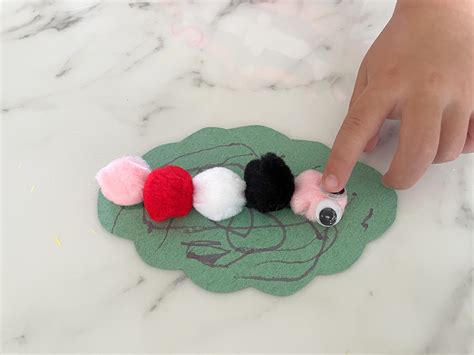 How To Make Easy Pom Pom Caterpillars