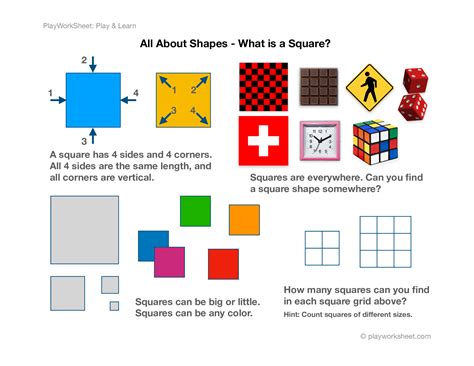 All About Shapes What Is A Square Free Printables For Kids