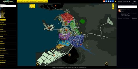 Wellsprings, vista del rey, the glen, pacifica: Cyberpunk 2077 Interactive Map v1.1 Live - PureCyberpunk