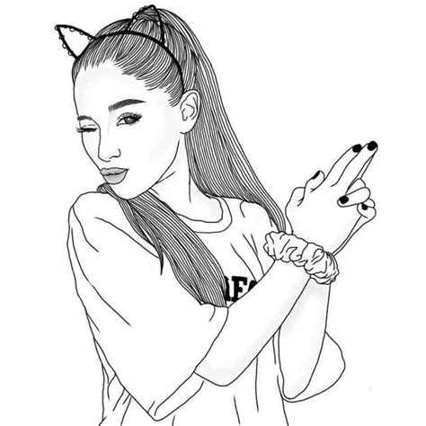 Free Printable Ariana Grande Coloring Page For Kids Coloring Home