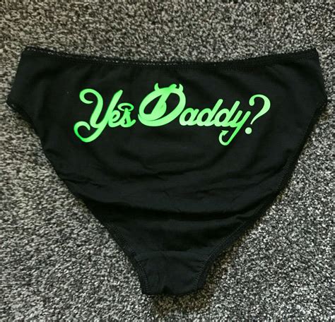 Yes Daddy Knickers Neon Green Ddlg Kinky Bdsm Bondage Submissive Sub Kinky Ebay