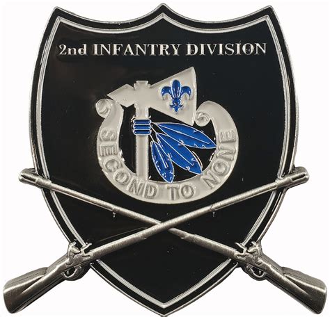 Us Army 2nd Infantry Division Commemorative Challenge Coin Etsy