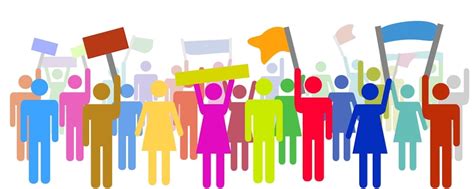 Illustration Of Colorful Protesters Introduction To Womens Gender